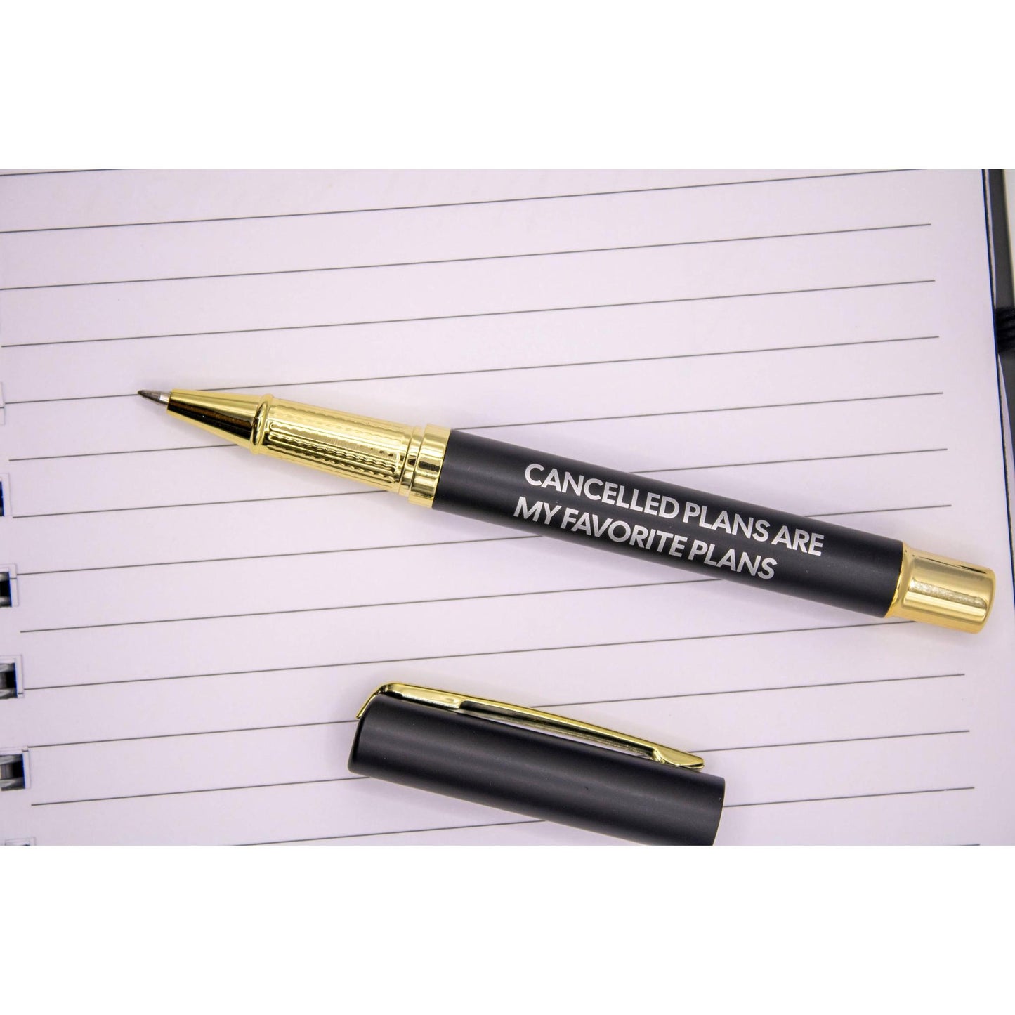 Lover of Cancelled Plans Journal with Matching Pen | Funny Notebook Gift for Home or Office
