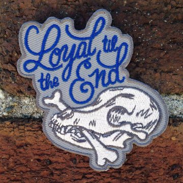 Loyal Til The End Dog Skull Glow In The Dark Patch