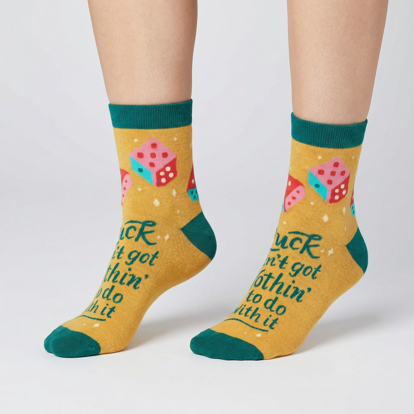 Luck Ain't Got Nothin' To Do With It Women's Ankle Socks | BlueQ at GetBullish