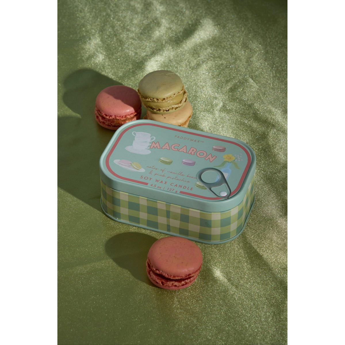 Macaron Bistro Tin Candle - lifestyle