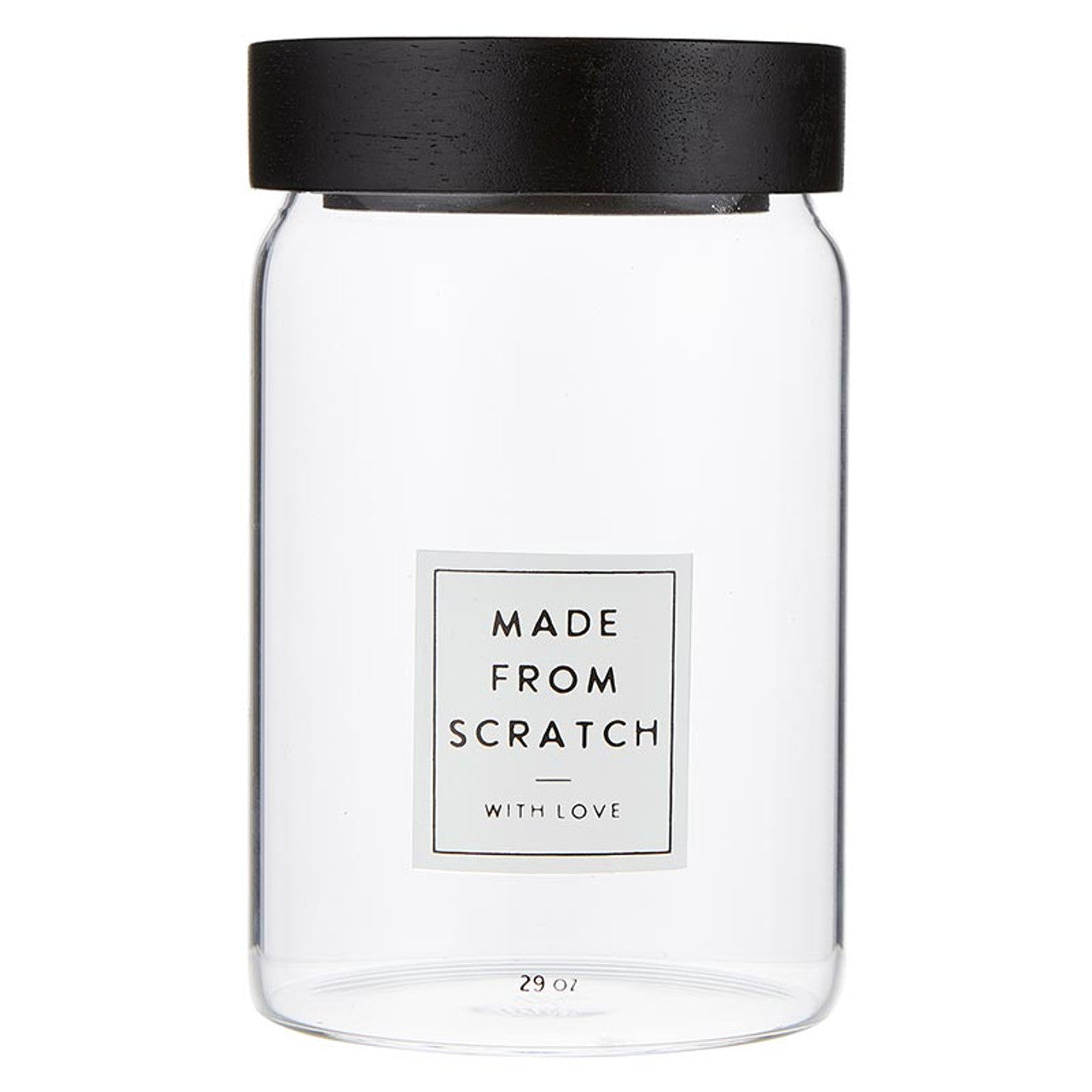 Made From Scratch with Love Giftable Canister | Reusable Gift Jars for Homemade Treats | 29 oz