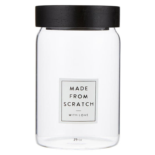 Made From Scratch with Love Giftable Canister | Reusable Gift Jars for Homemade Treats | 29 oz
