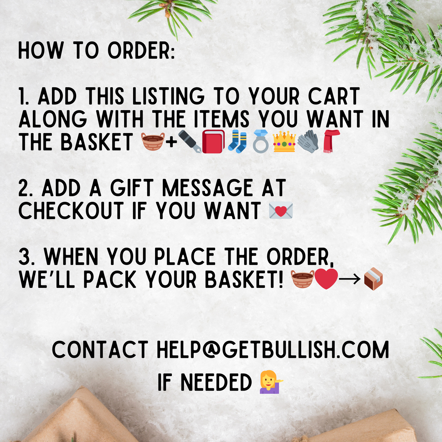 Make Anything a Gift Basket - Add Your Items to Cart + This Listing