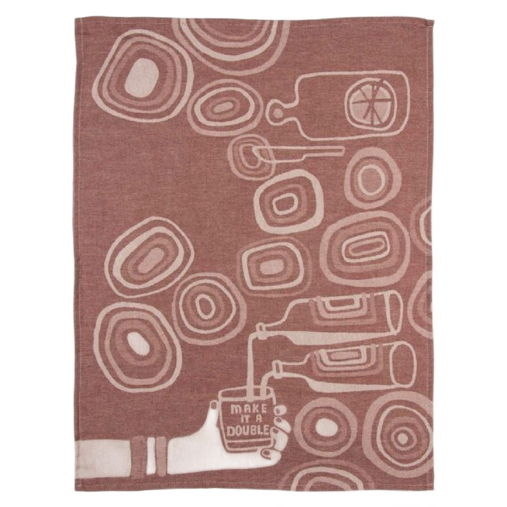 Make It A Double Woven Funny Snarky Dish Jacquard Towel