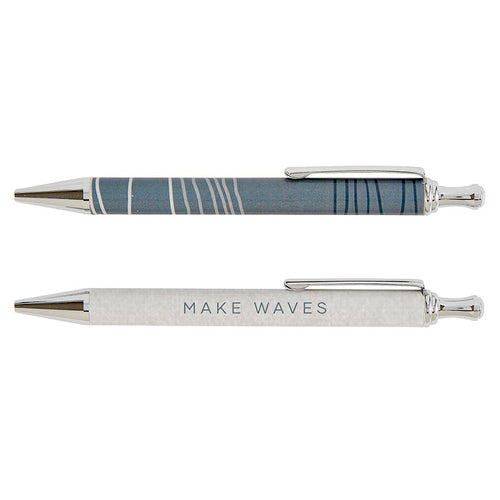 Make Waves Pen Set | Set of 2 Giftable Pens In Box | Refillable