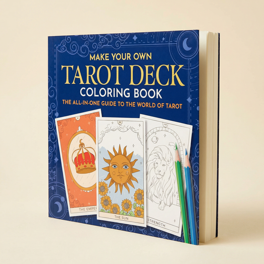 Make Your Own Tarot Deck Coloring Book | 78 Card DIY Tarot Set with Major & Minor Arcana