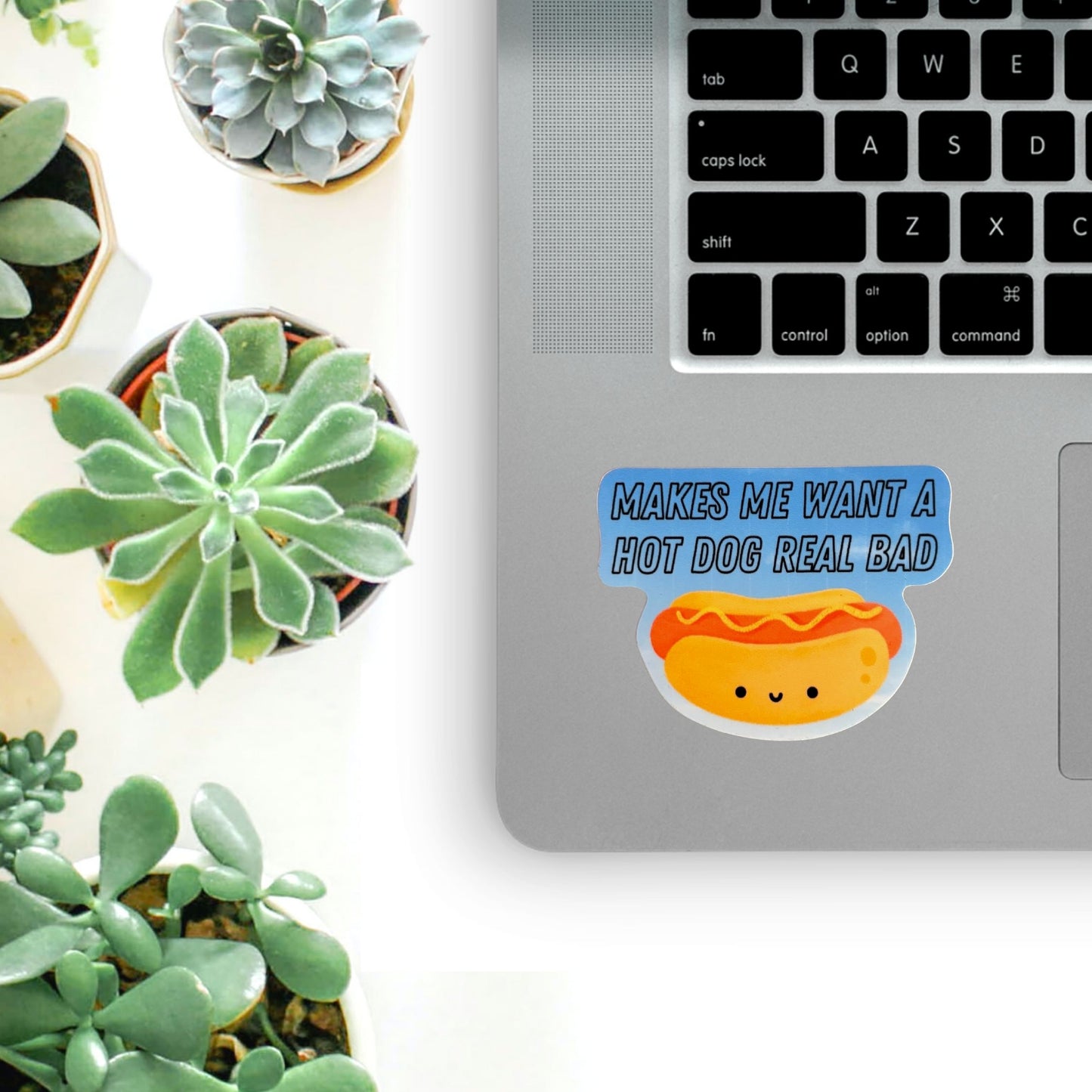 Makes Me Want a Hot Dog Real Bad Sticker | Vinyl Die Cut Decal