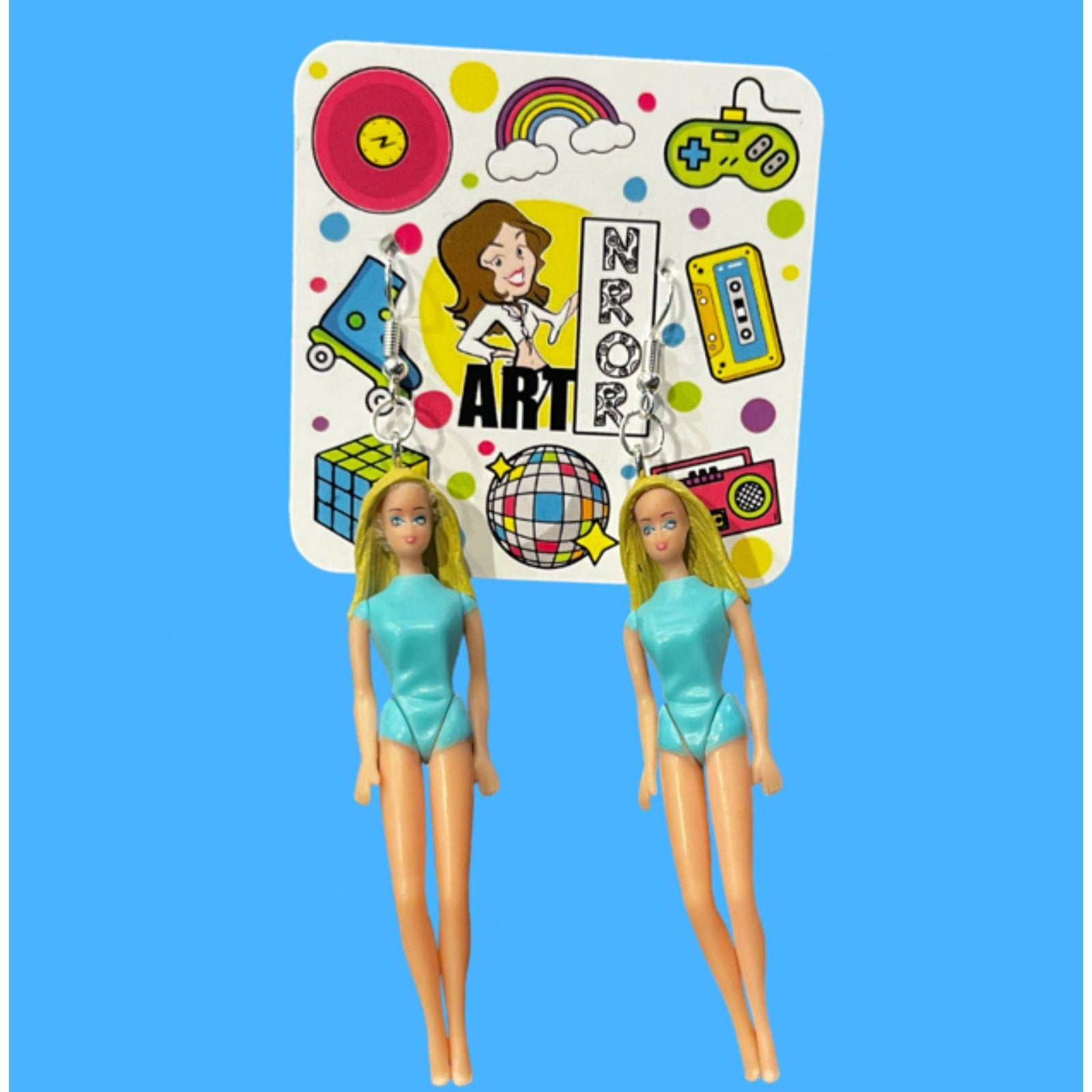 Malibu Barbie Beach Earrings | Poseable Doll Dangle Fashion Jewelry