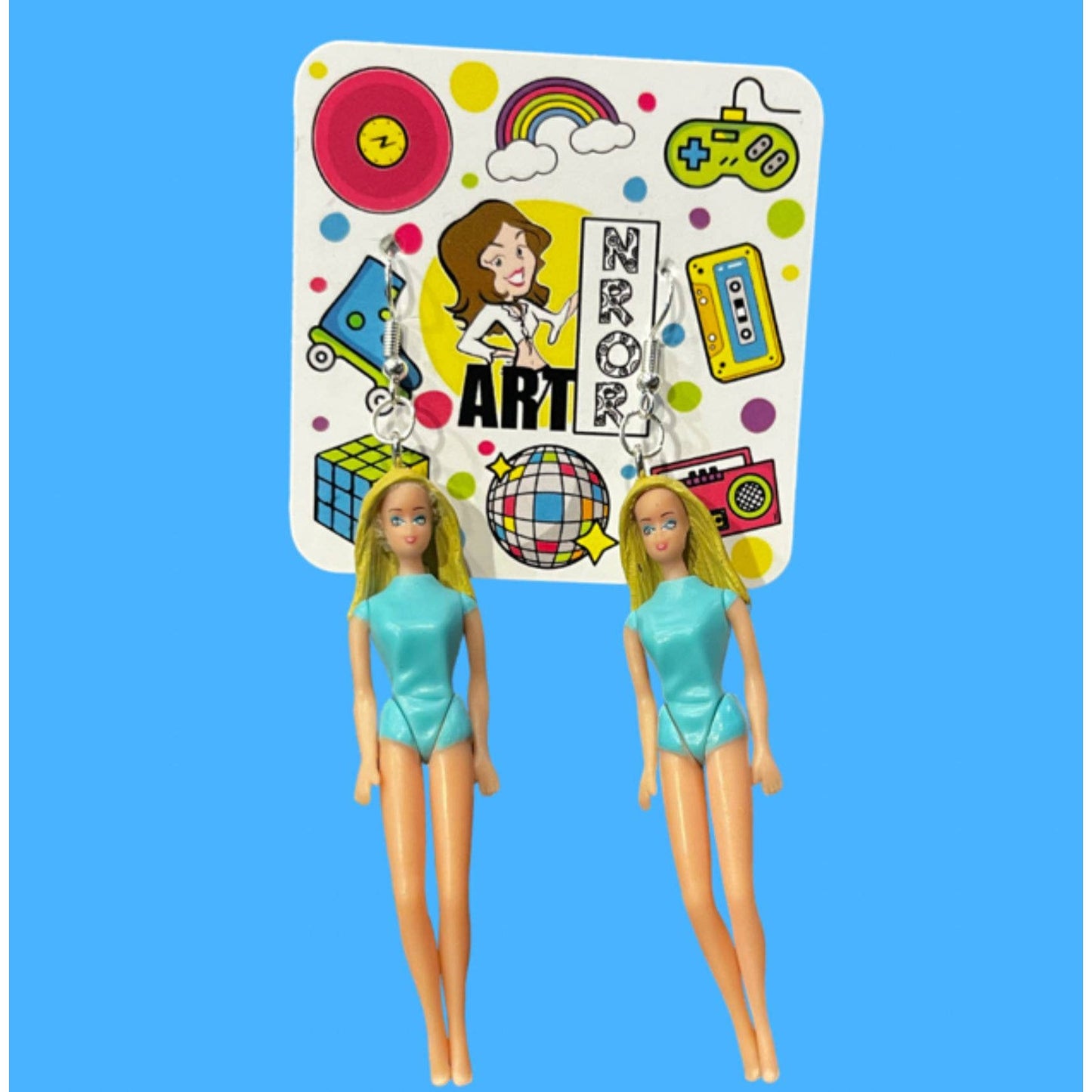 Malibu Barbie Beach Earrings | Poseable Doll Dangle Fashion Jewelry