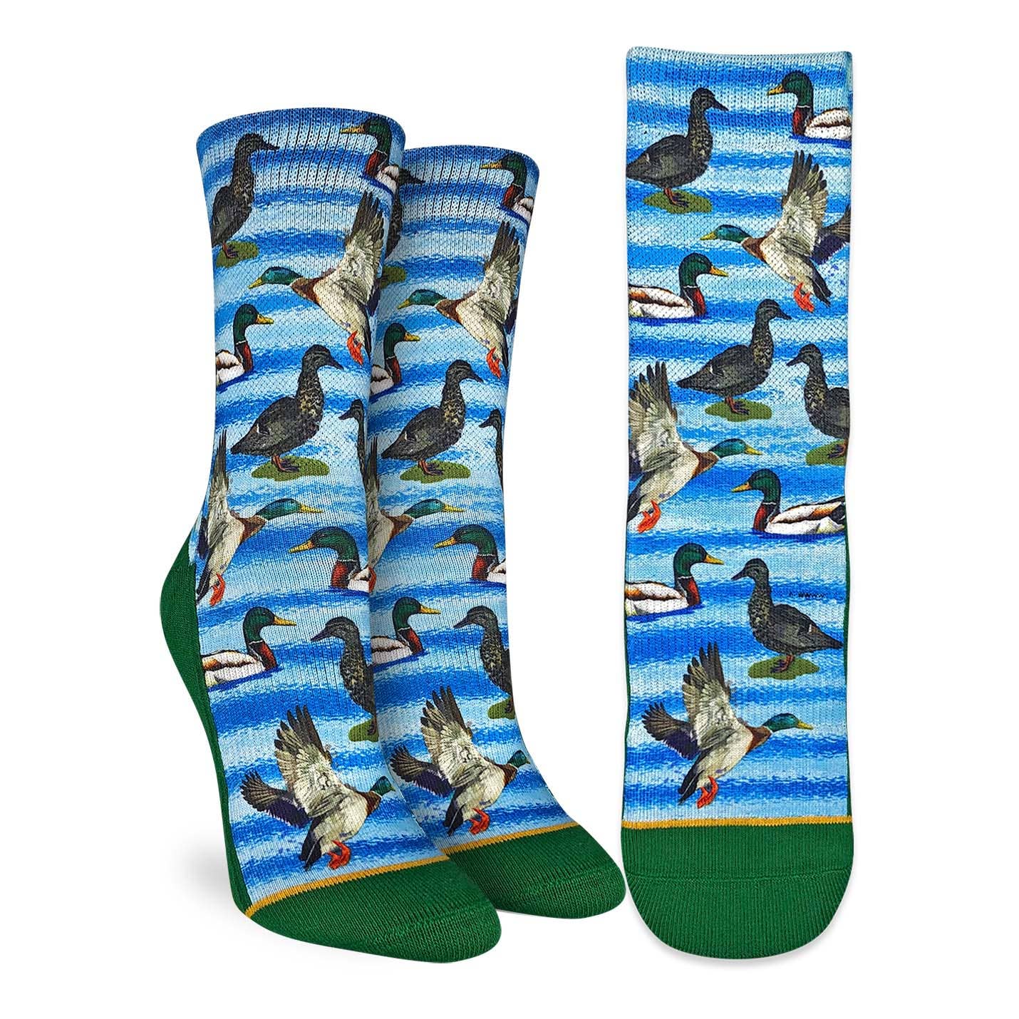 Mallard Duck Women's Socks | Fun Wildlife Crew Socks