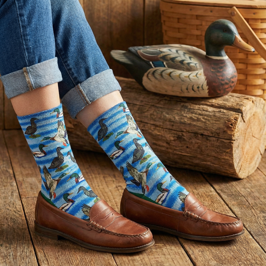 Mallard Duck Women's Socks | Fun Wildlife Crew Socks