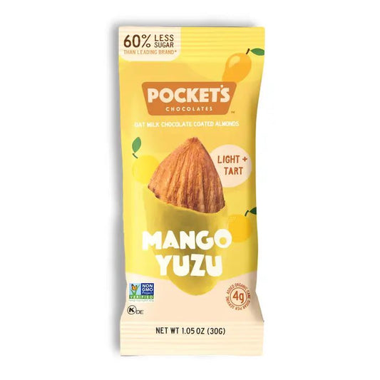 Mango Yuzu Chocolate Almonds Nuts | Oat Milk Chocolate | Ready to Eat