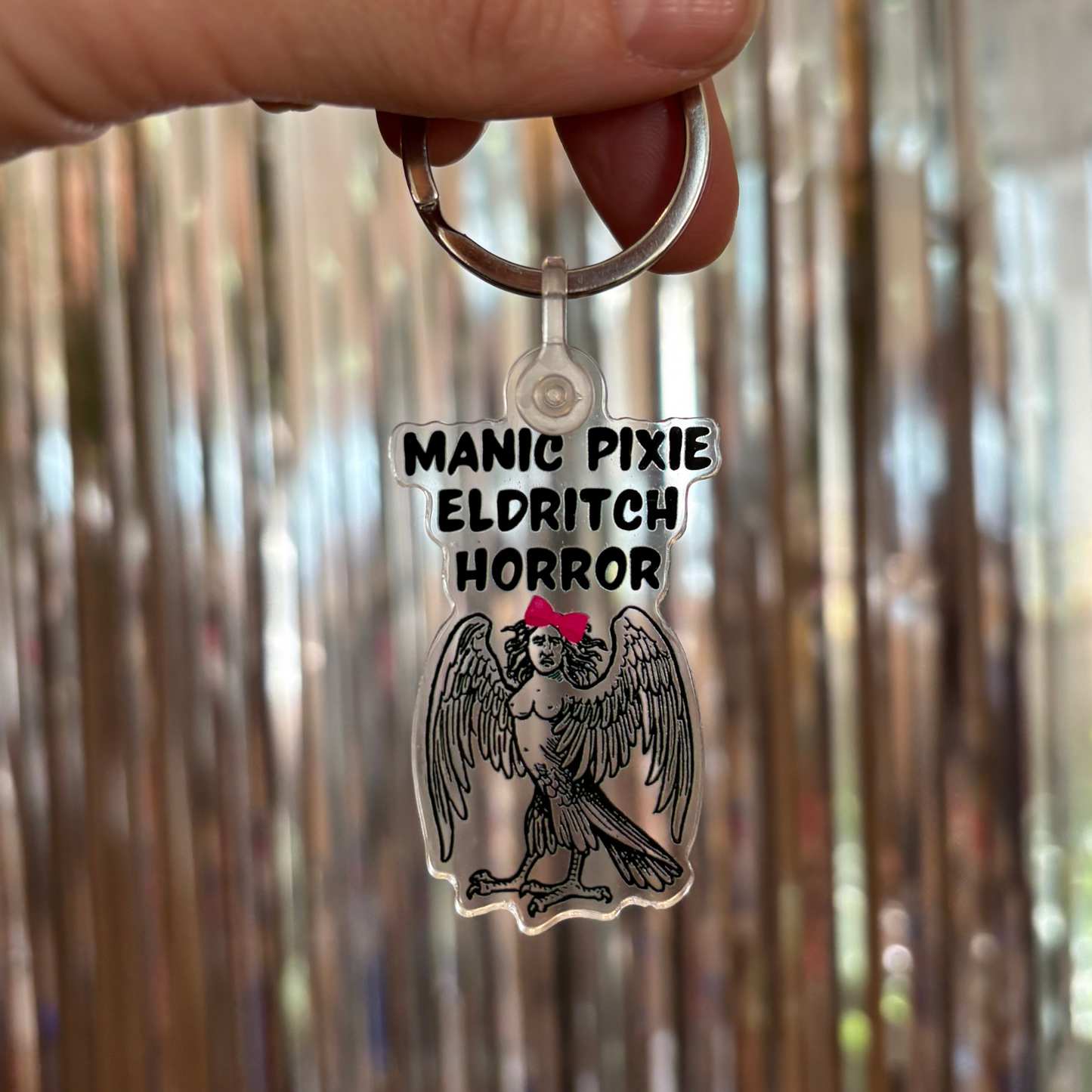 Manic Pixie Eldritch Horror Acrylic Keychain