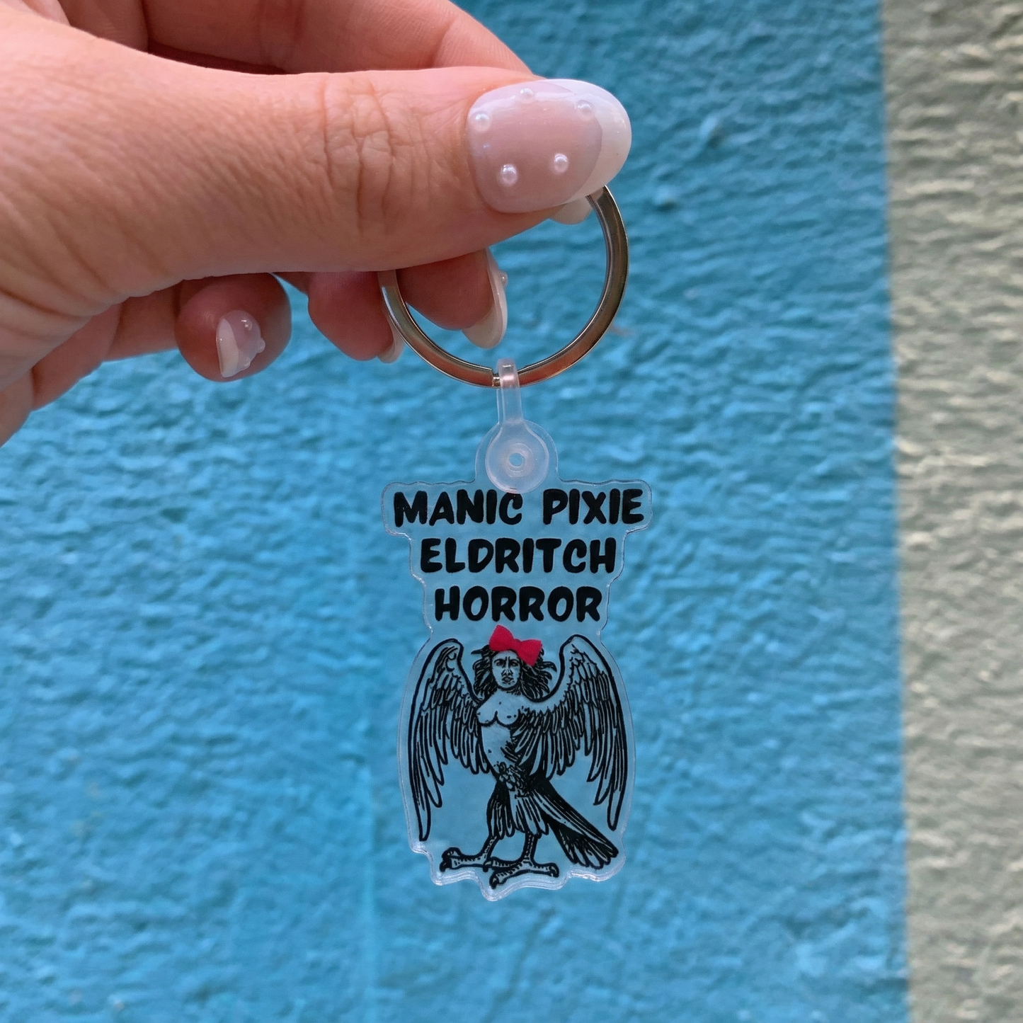 Manic Pixie Eldritch Horror Acrylic Keychain