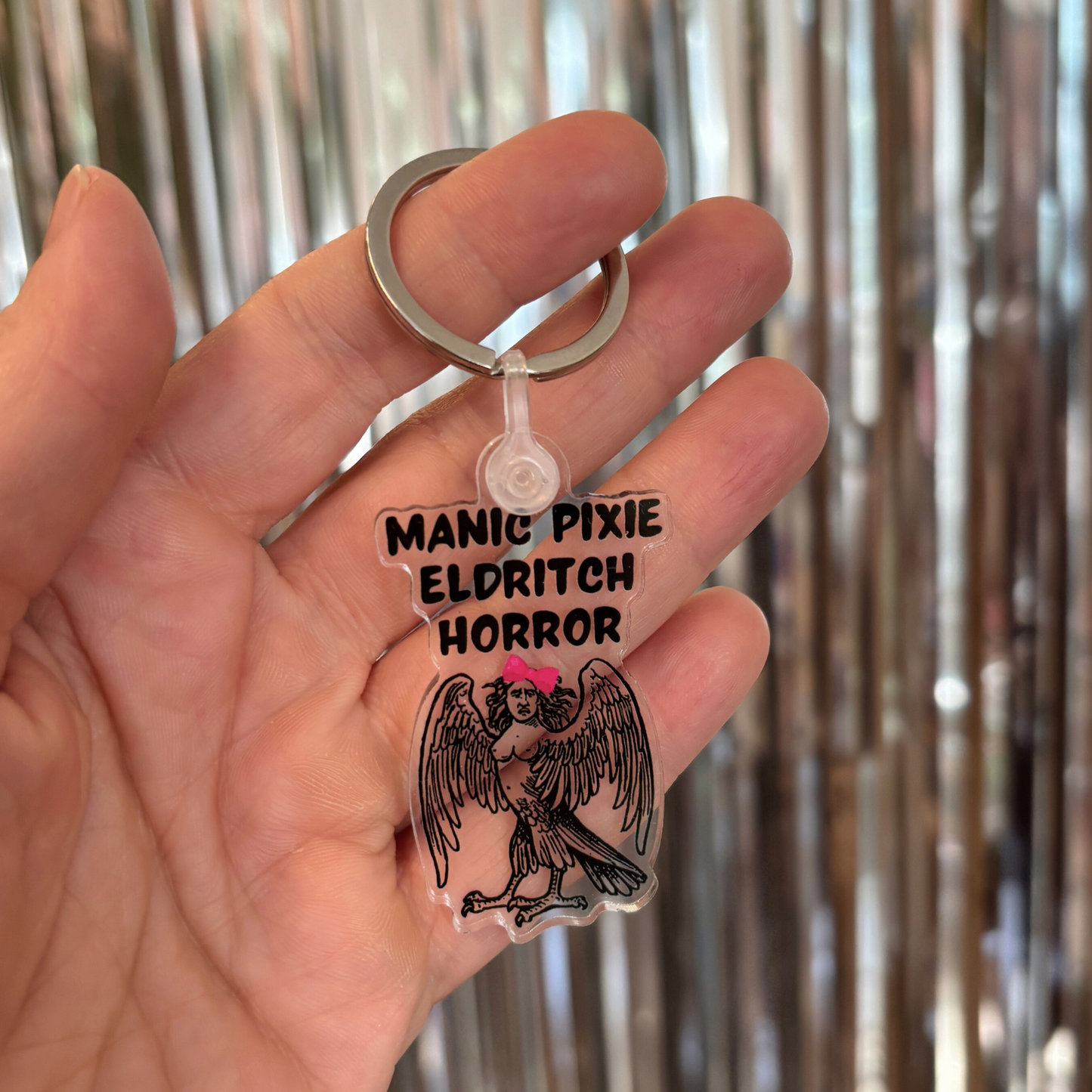 Manic Pixie Eldritch Horror Acrylic Keychain