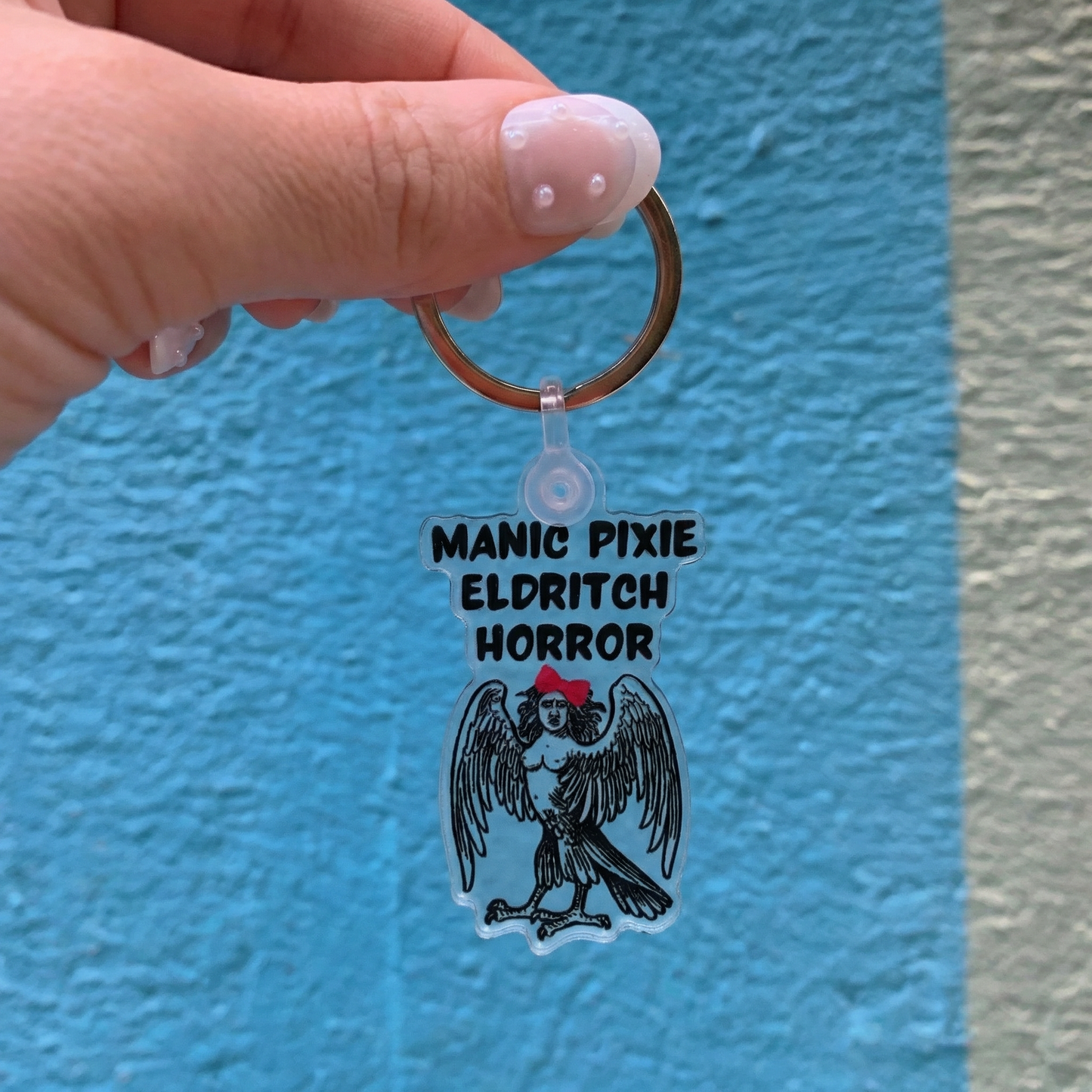 Manic Pixie Eldritch Horror Acrylic Keychain
