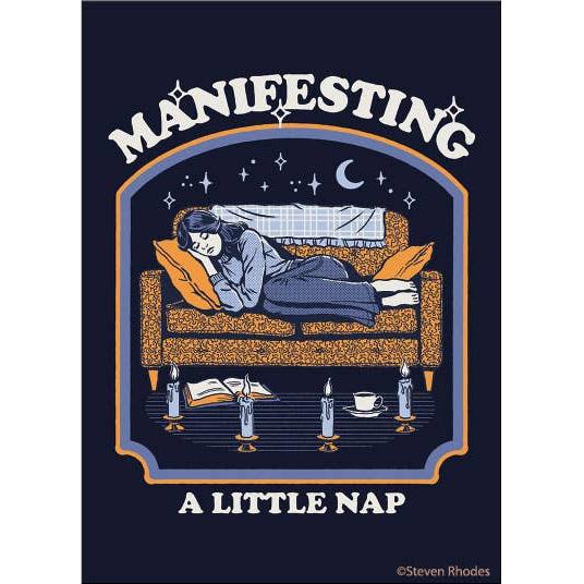 Manifesting A Little Nap Rectangular Refrigerator Magnet | 3.5" x 2.5"