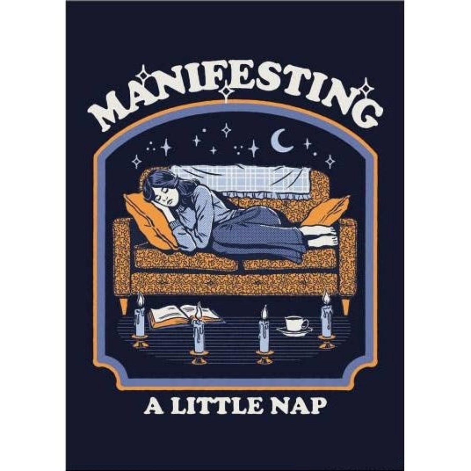 Manifesting A Little Nap Rectangular Refrigerator Magnet | Magnetic Surface Decor Art by Steven Rhodes | 2.5" X 3.5"-Ephemera-The Bullish Store