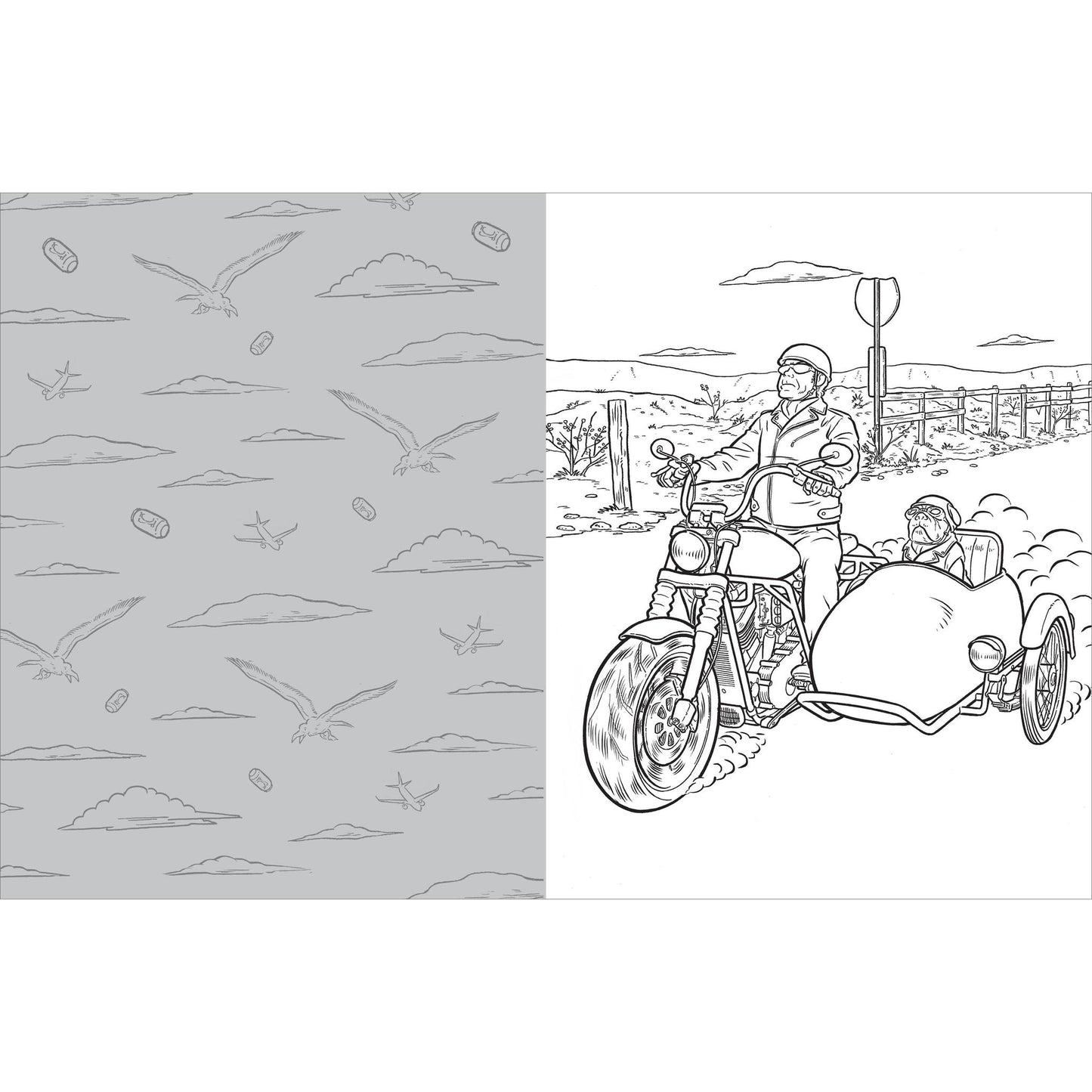 Manly Art of Coloring | 35 Silly Scenes of Men