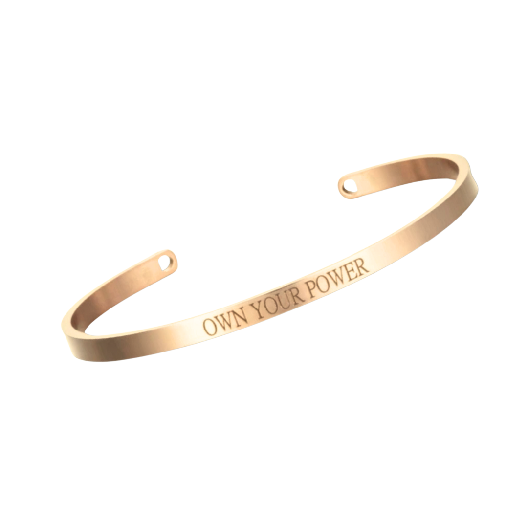Mantra Sayings Stackable Cuff Bracelets