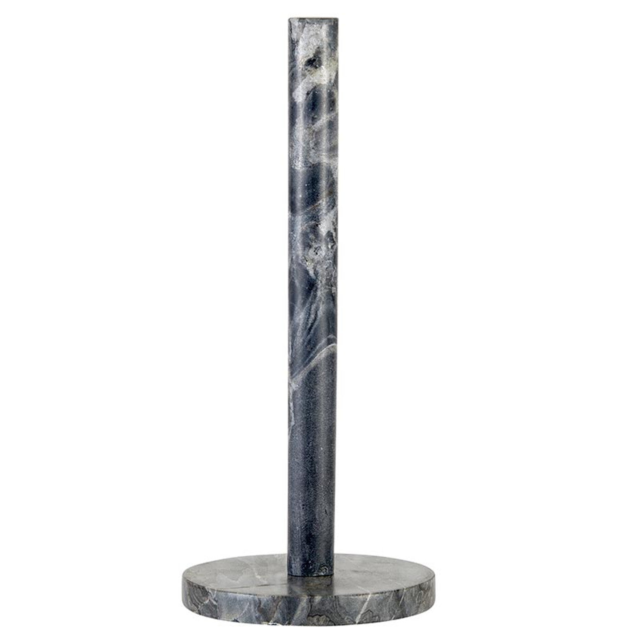 Marble Paper Towel Holder in Gray | Kitchen Countertop | 14" High