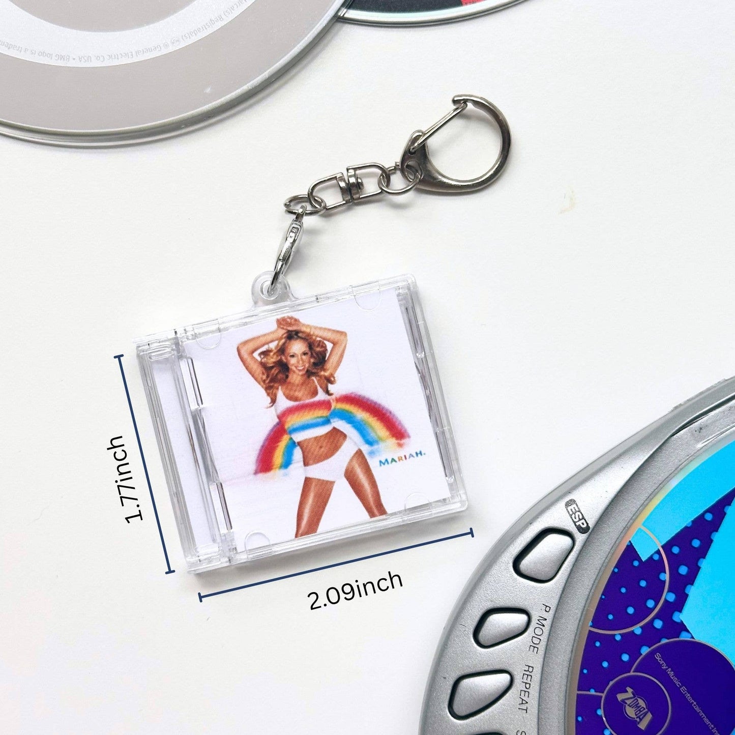 Mariah Carey "Heartbreaker" Mini CD Case Keychain