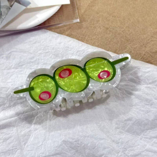 Martini Olive Acrylic Hair Claw Clip-SoapElenGlen-The Bullish Store
