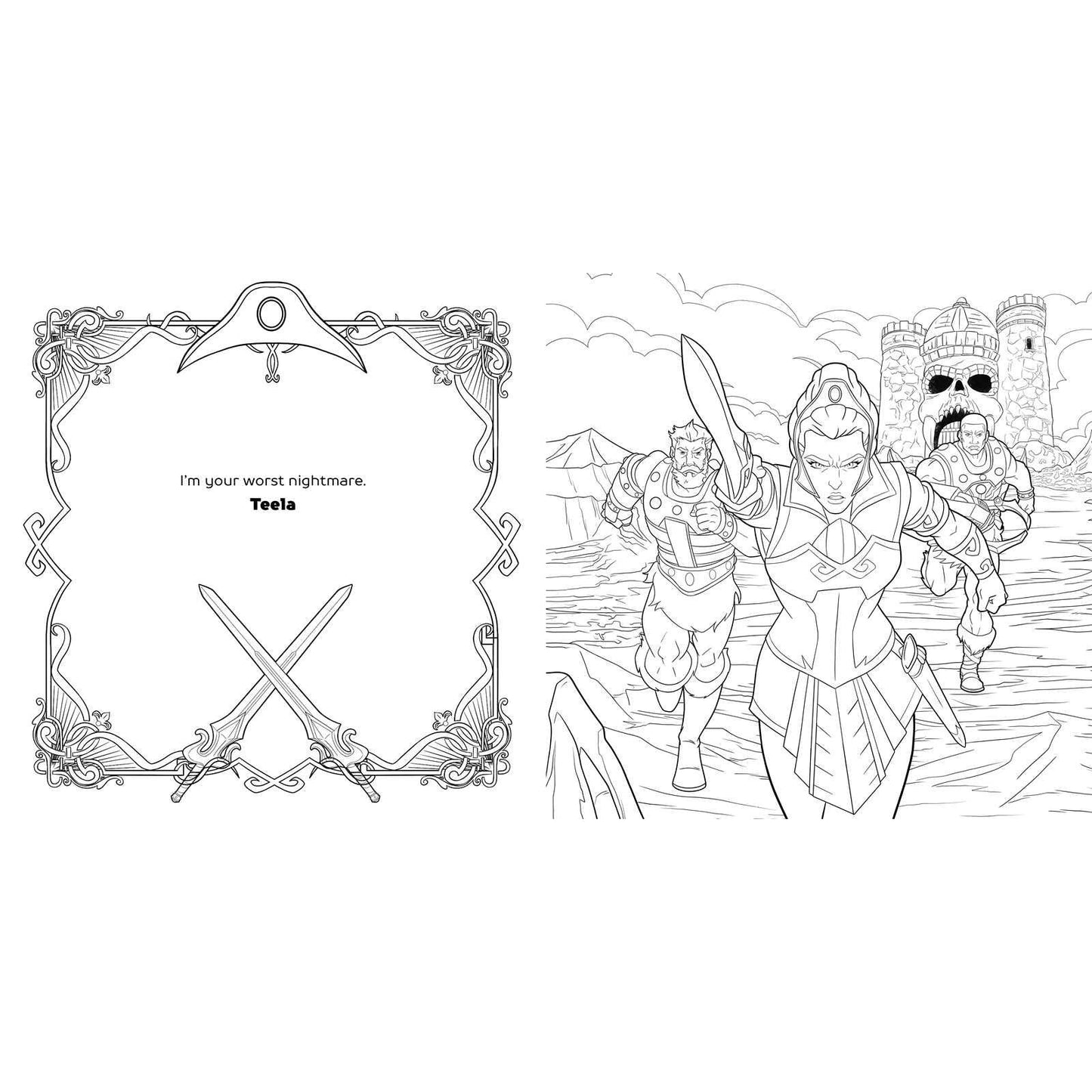 Masters of the Universe Revelation Coloring Book by Mattel | Essential Gift for Fans
