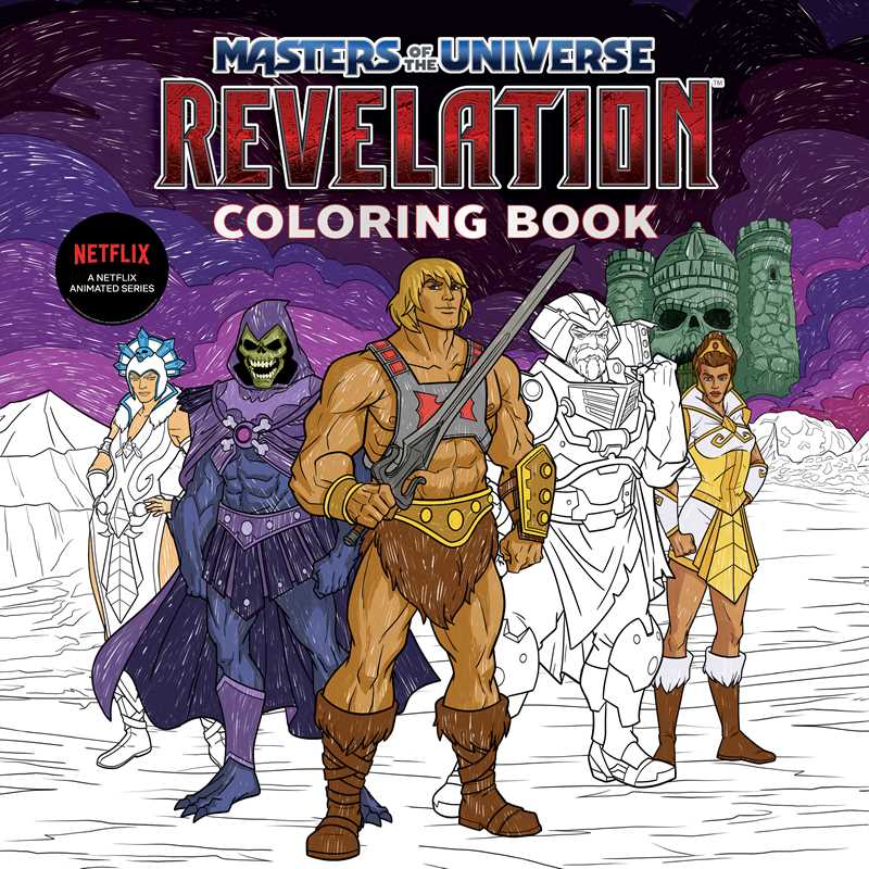 Masters of the Universe Revelation Coloring Book by Mattel | Essential Gift for Fans