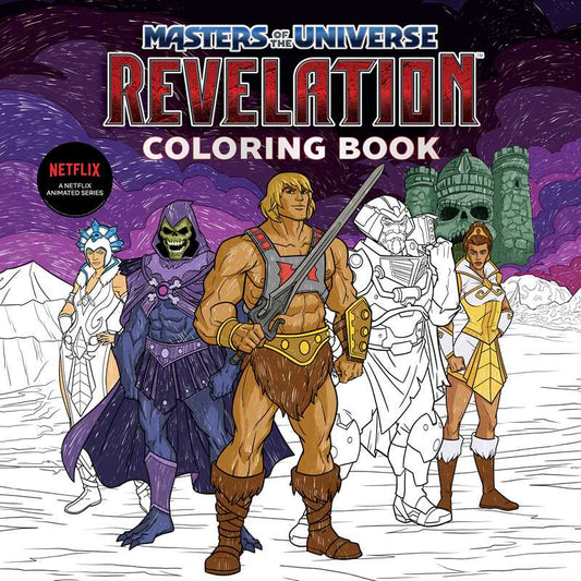 Masters of the Universe Revelation Coloring Book by Mattel | Essential Gift for Fans