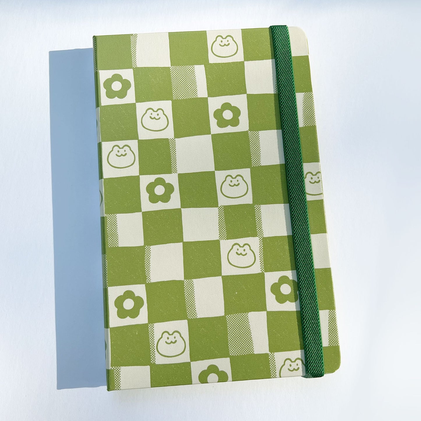 Matcha Latte Checkered Notebook ✿ Dot Grid A5