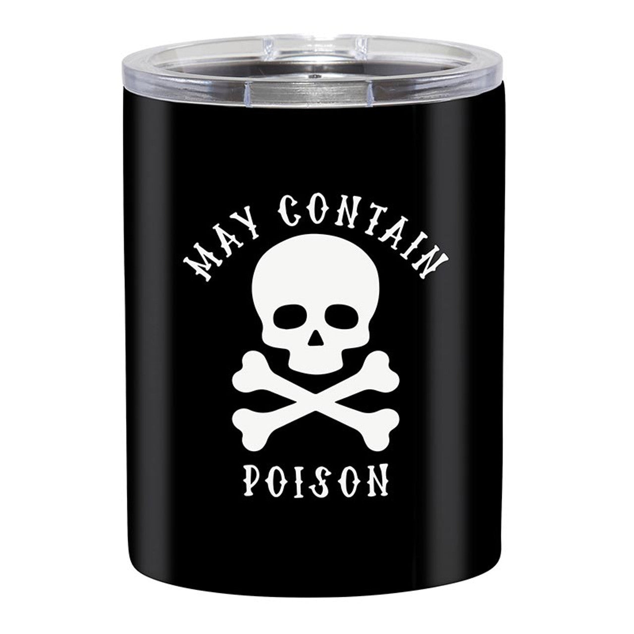 May Contain Poison Stainless Steel Tumbler | Skull Travel Tumbler | 12oz