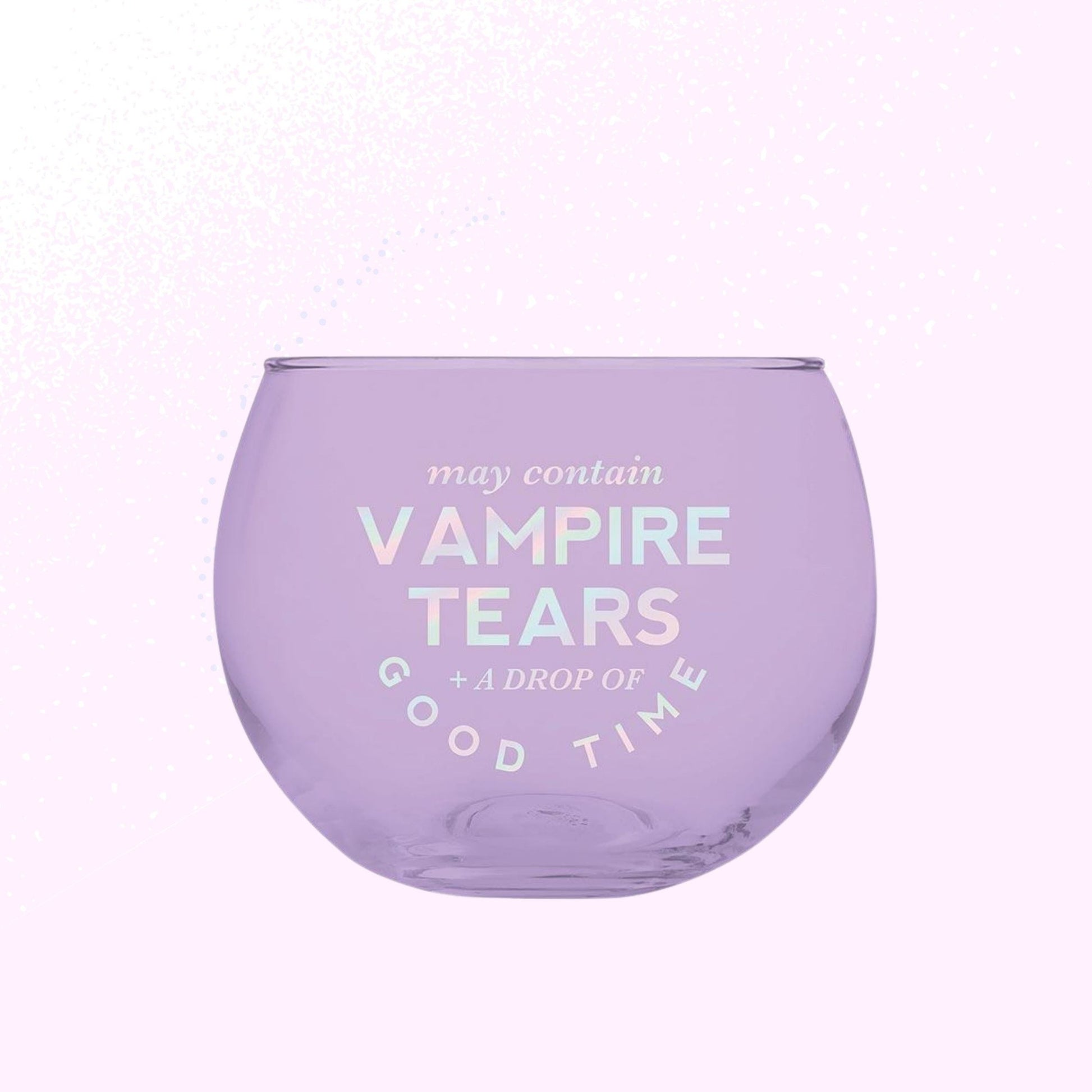 May Contain Vampire Tears Roly Poly Tinted Glass in Lilac | 13 oz.