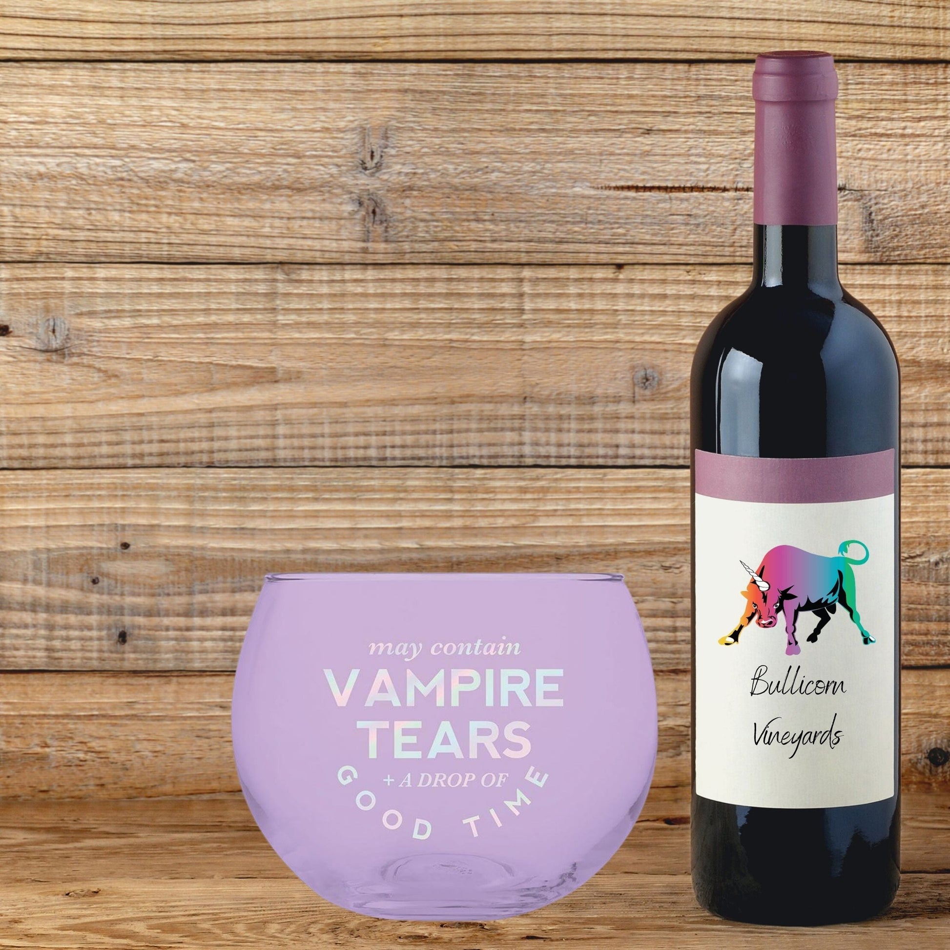 May Contain Vampire Tears Roly Poly Tinted Glass in Lilac | 13 oz.