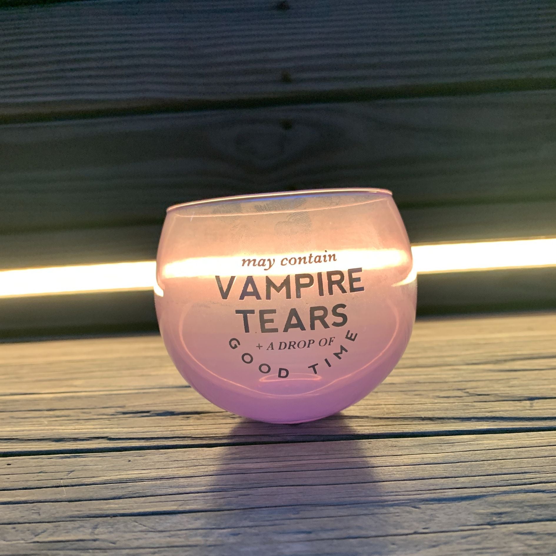 May Contain Vampire Tears Roly Poly Tinted Glass in Lilac | 13 oz.