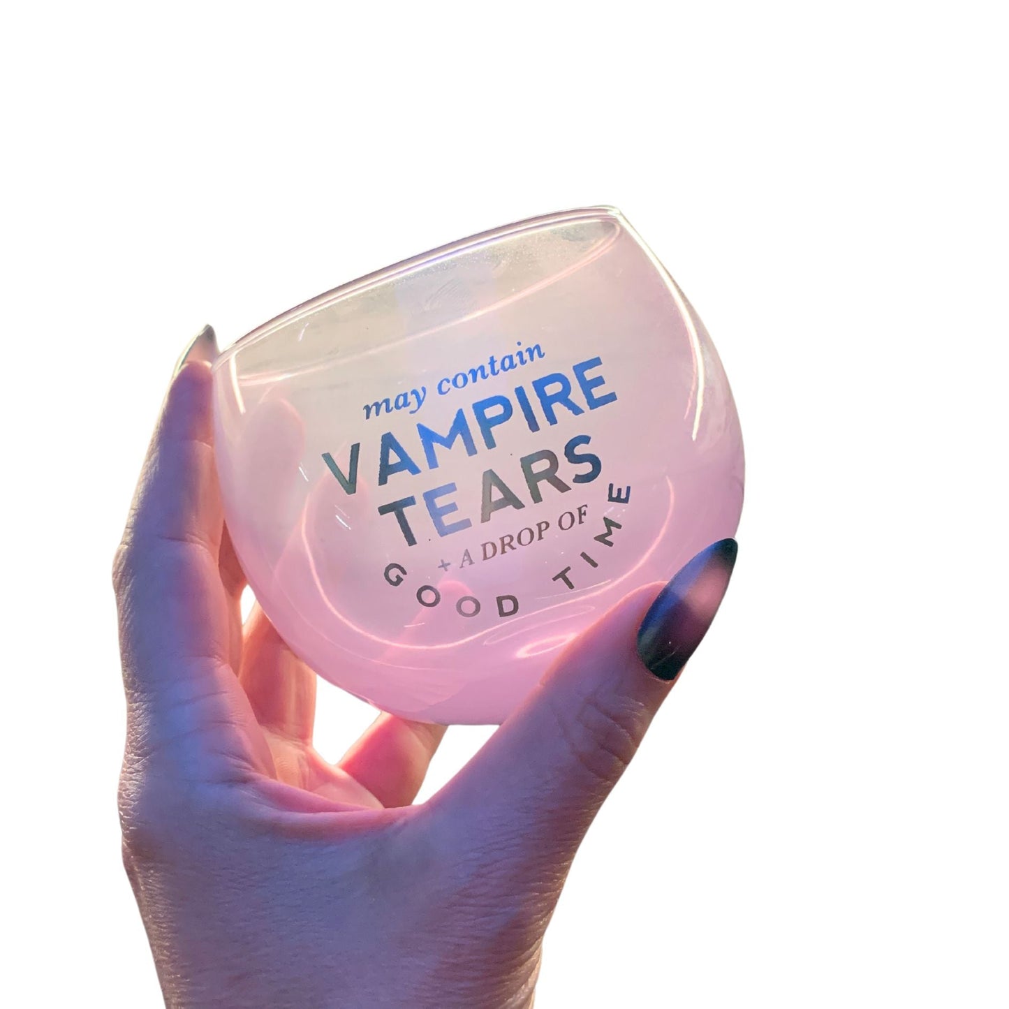 May Contain Vampire Tears Roly Poly Tinted Glass in Lilac | 13 oz. | Pack of 6