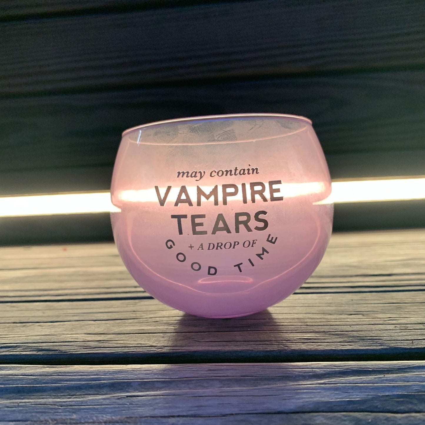 May Contain Vampire Tears Roly Poly Tinted Glass in Lilac | 13 oz. | Pack of 6