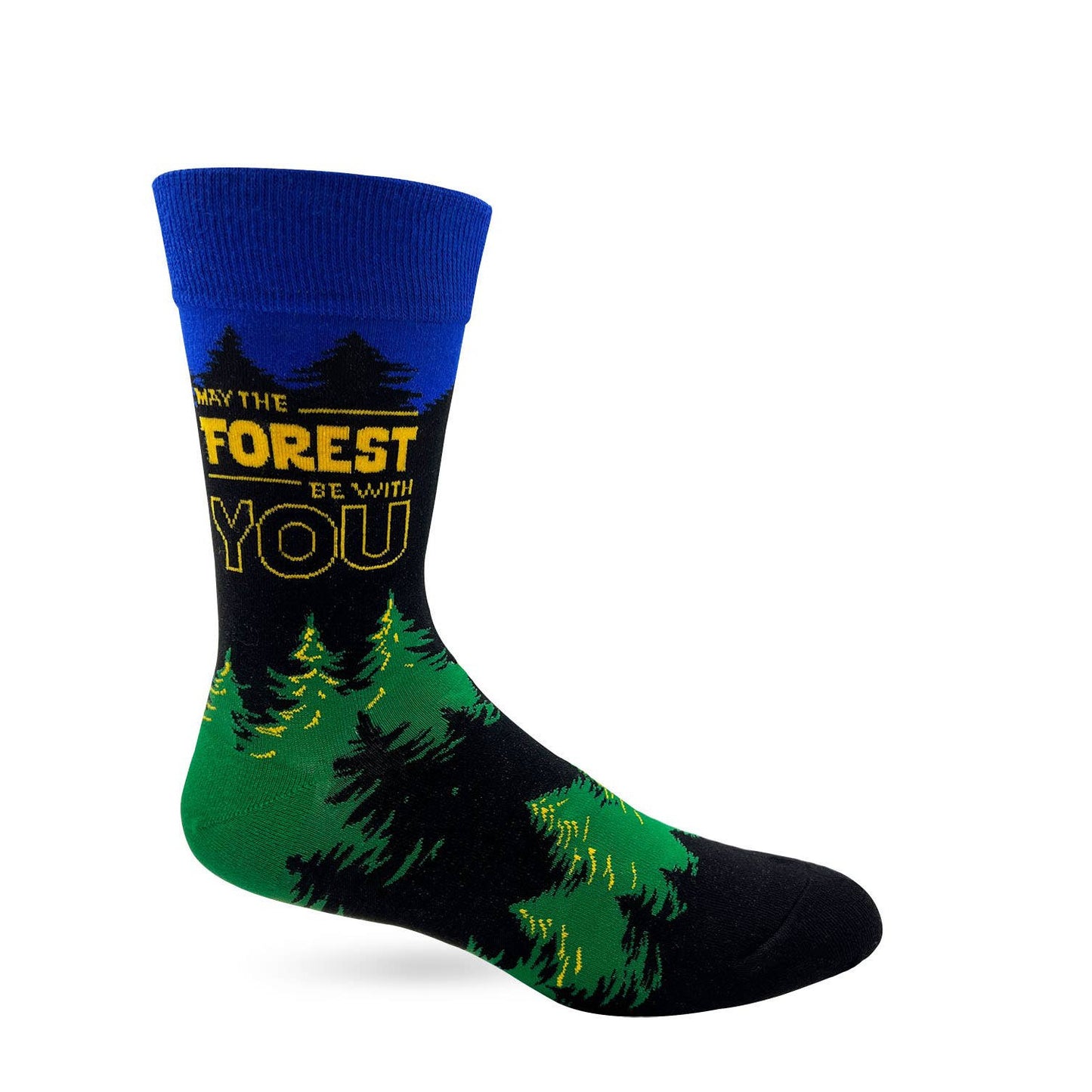 May The Forest Be With You Men's Novelty Crew Socks | Funny Sayings Comfy Socks