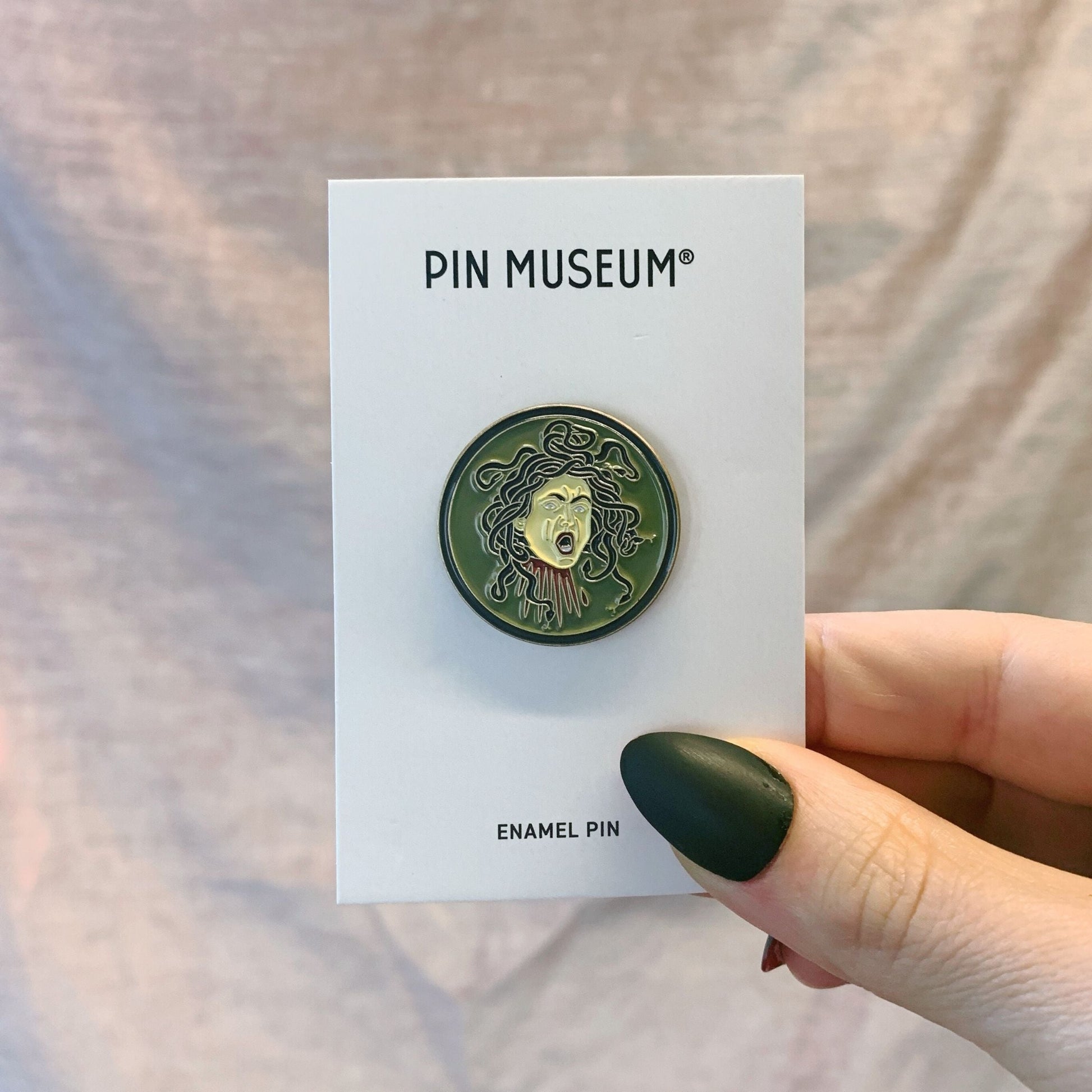 Medusa (Caravaggio) Enamel Pin | Soft Lapel Pin | 1.1" x 1.1"