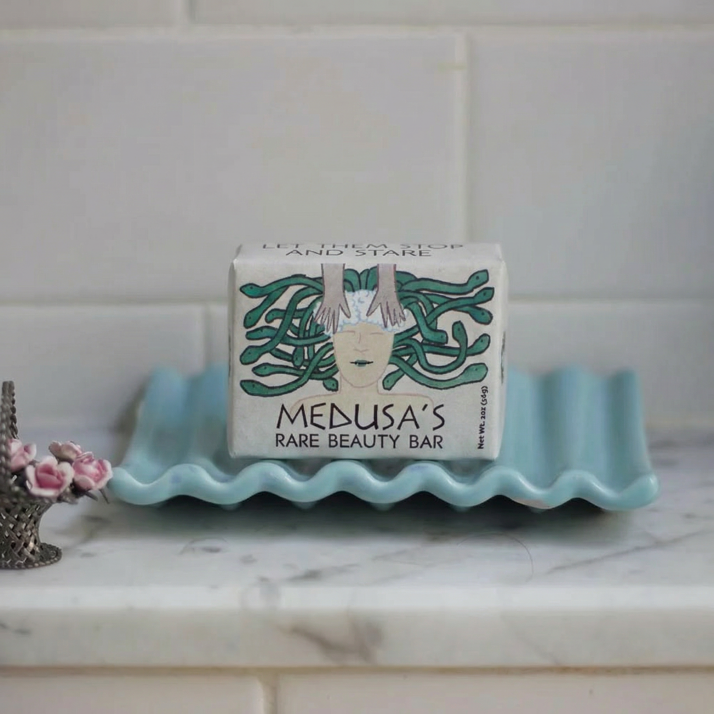 Medusa’s Rare Beauty Mini Bar Soap | Cucumber Aloe Glycerin Soap with Shea & Cocoa Butter, Mythology Inspired