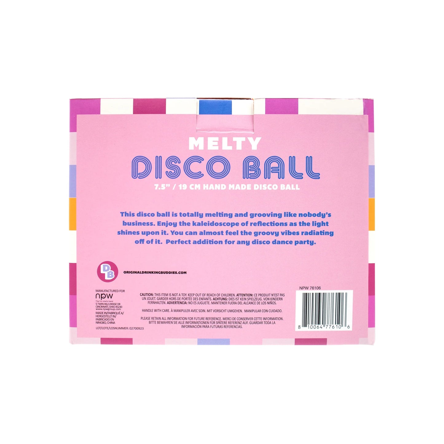 Melty Disco Ball | 70s Retro Novelty Party Gift | Aesthetic Home Decor