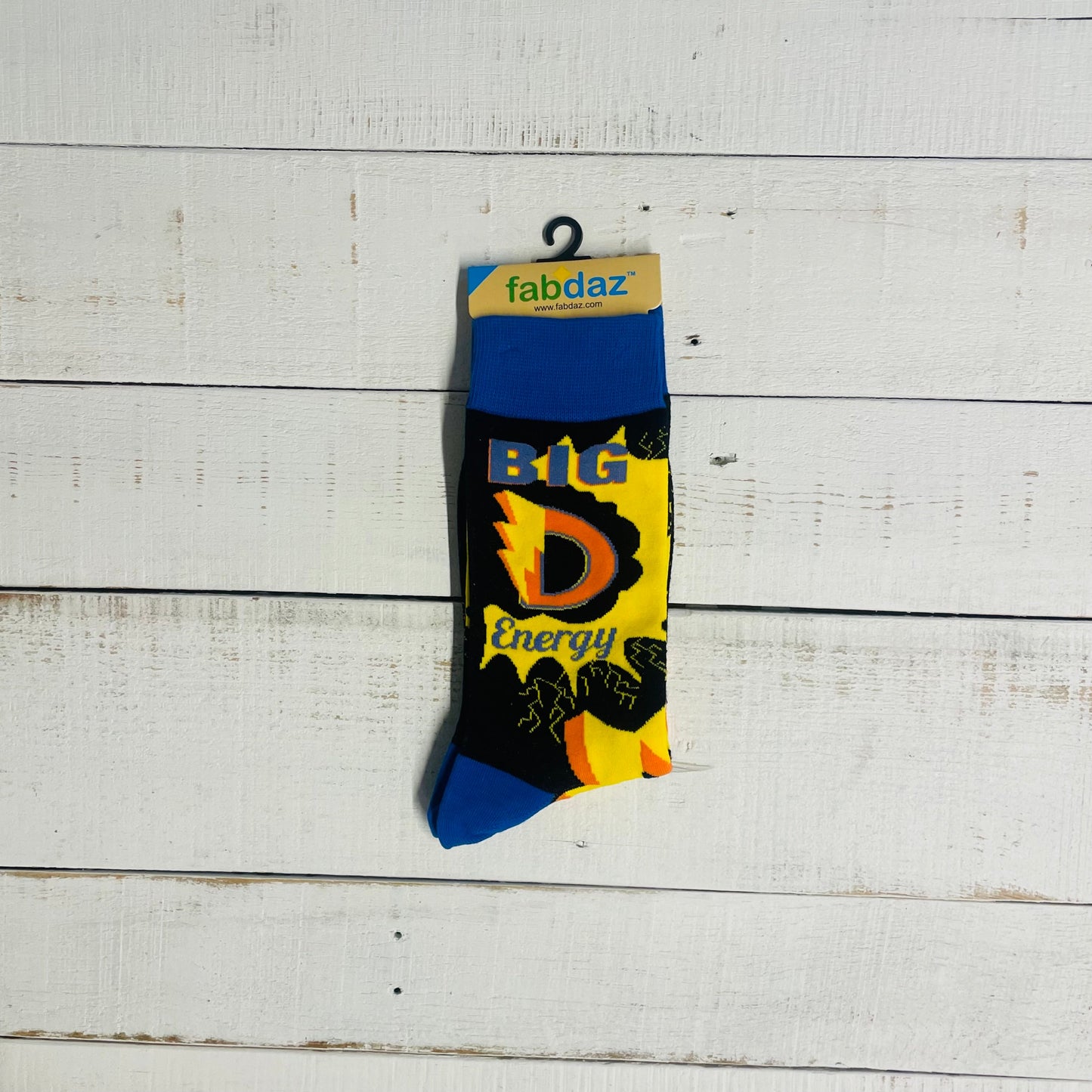 Men's Big D Energy Novelty Crew Socks