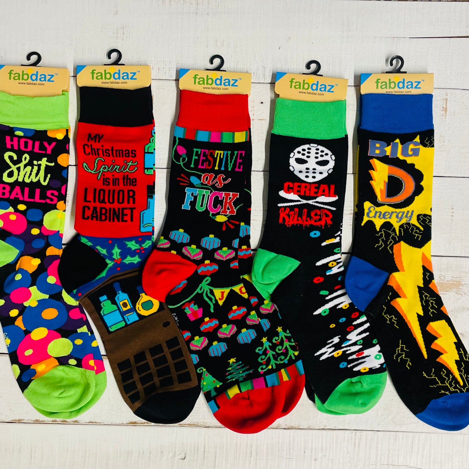 Men's Big D Energy Novelty Crew Socks