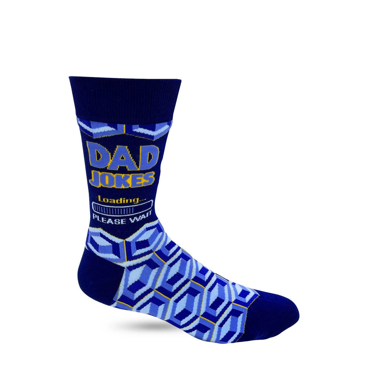 Men's Dad Jokes Loading... Please Wait Novelty Crew Socks