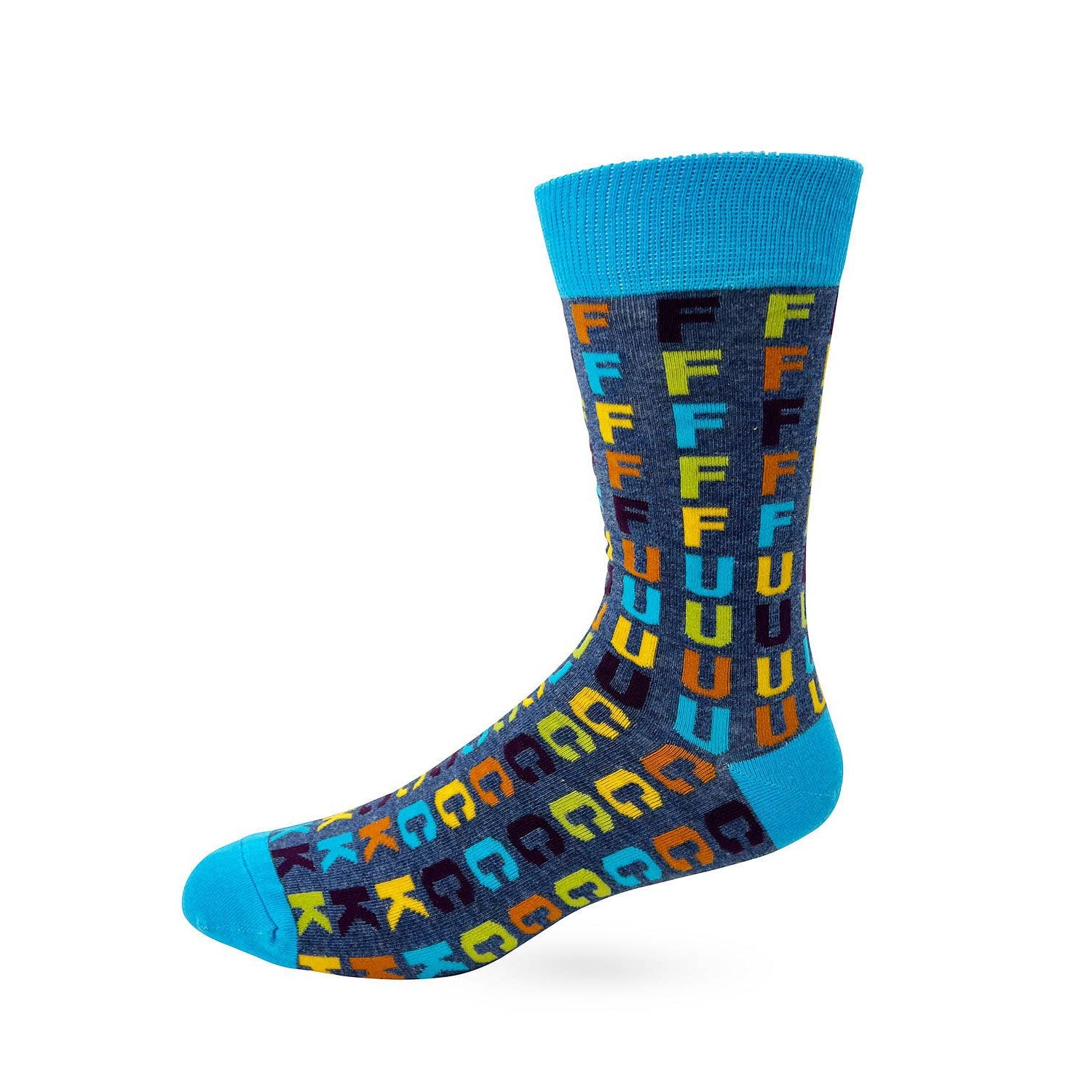 Men's FFFFFFUUUUCCCCCKKK Novelty Crew Socks