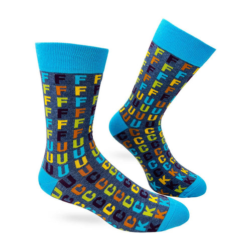 Men's FFFFFFUUUUCCCCCKKK Novelty Crew Socks