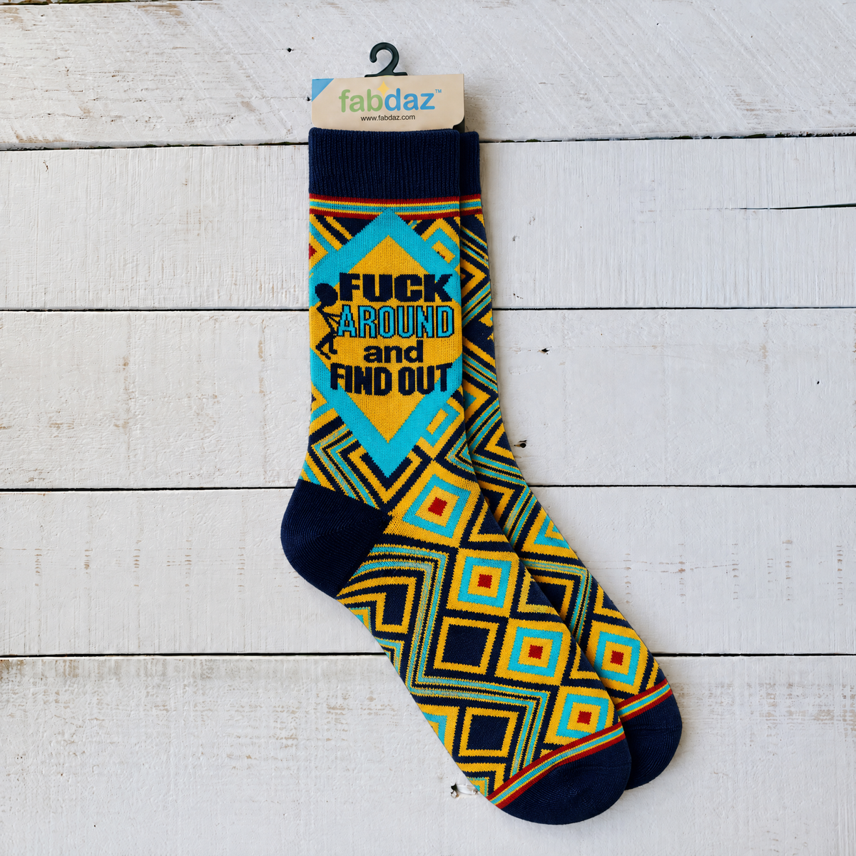 Men's Fuck Around and Find Out Crew Socks-Fabdaz-The Bullish Store