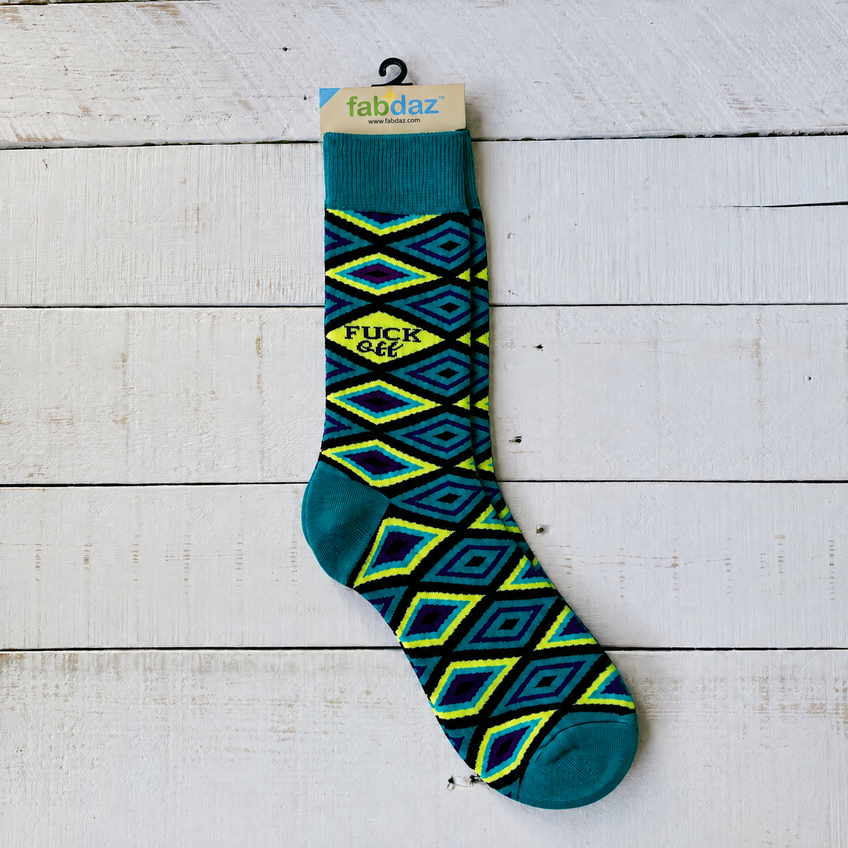 Men's Fuck Off Crew Socks-Fabdaz-The Bullish Store