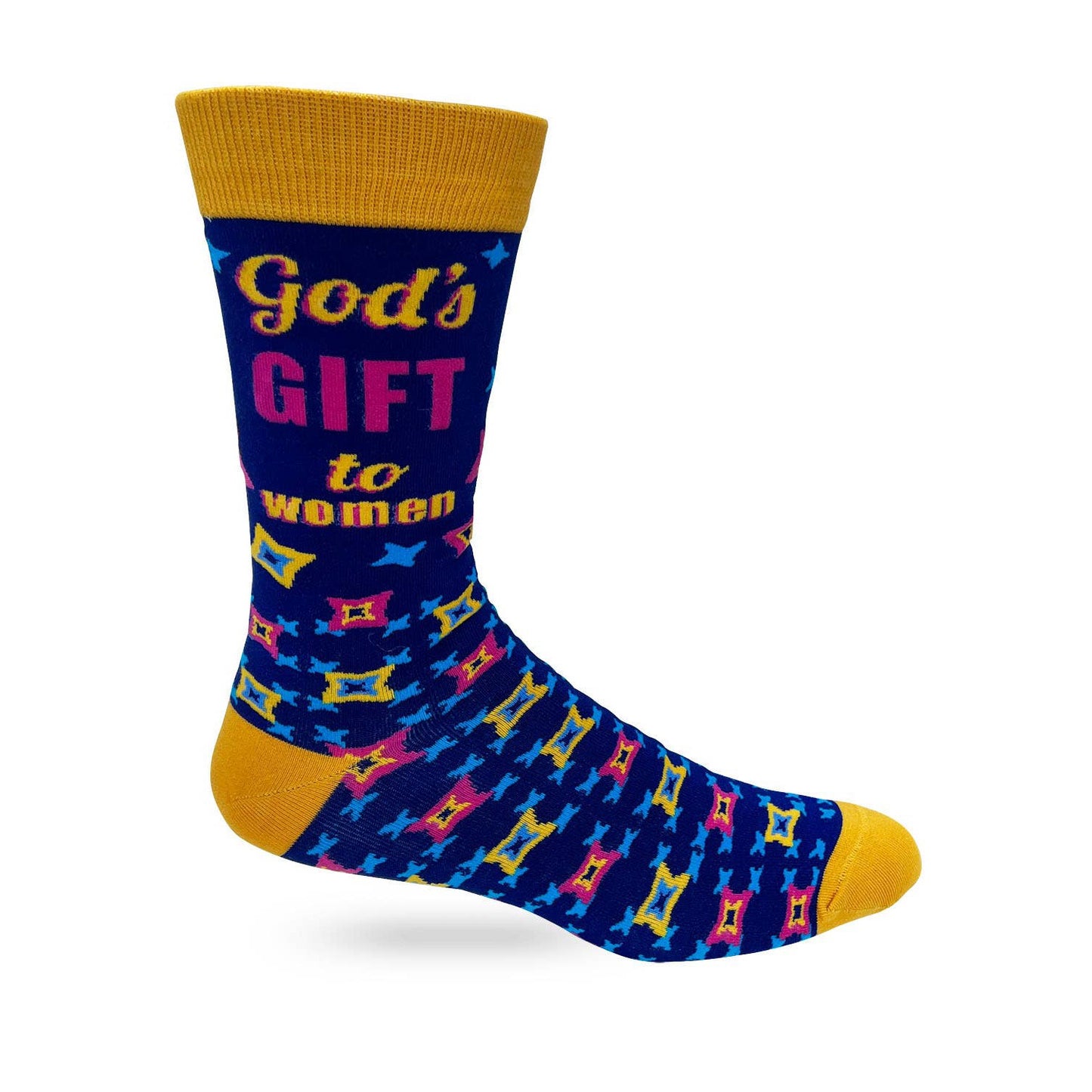 Men's God’s Gift to Women Novelty Crew Socks