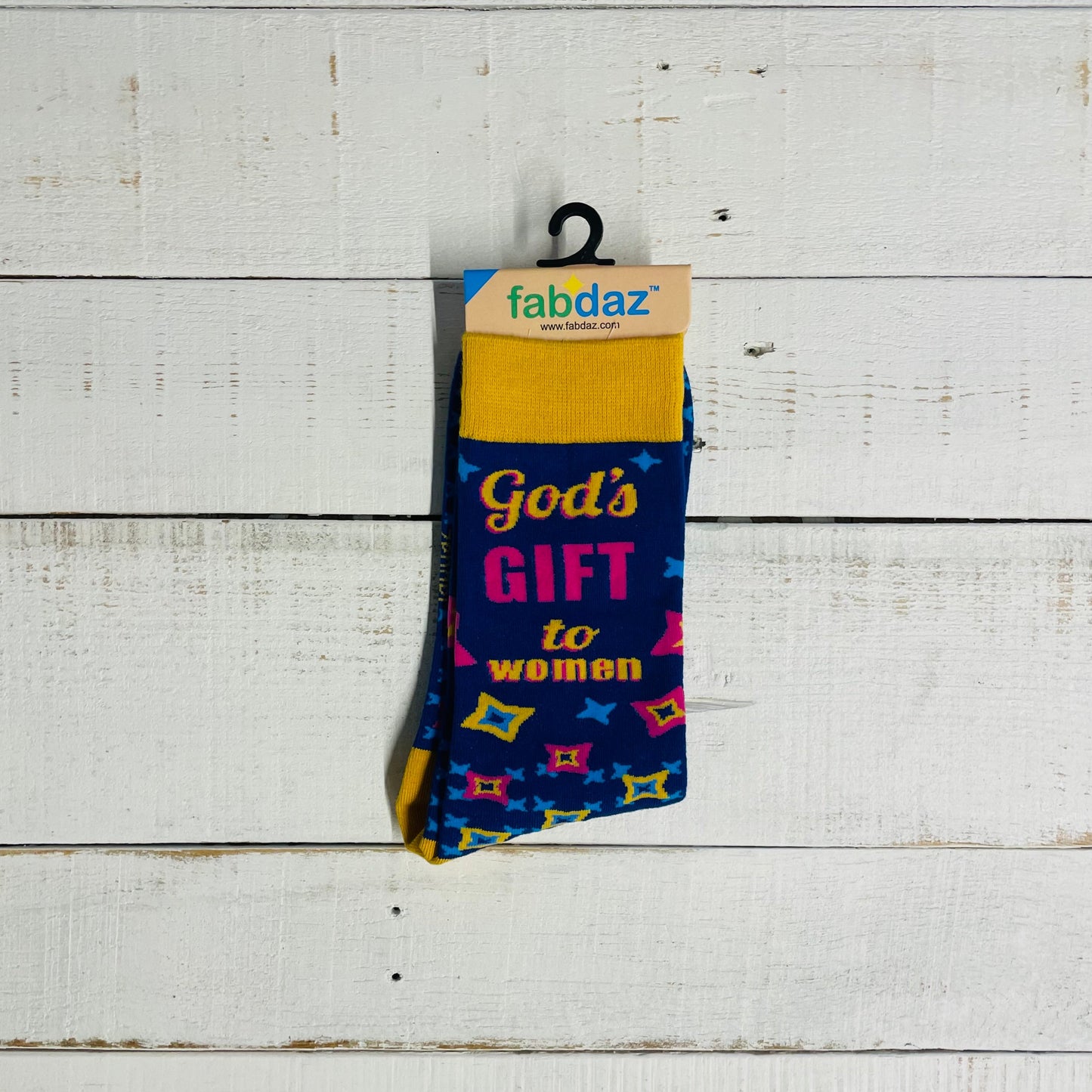 Men's God’s Gift to Women Novelty Crew Socks